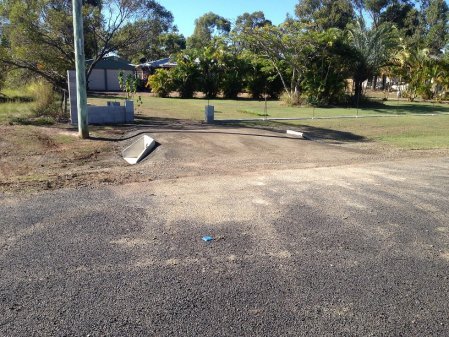 Driveway construction right view