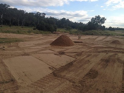 Driveway construction front