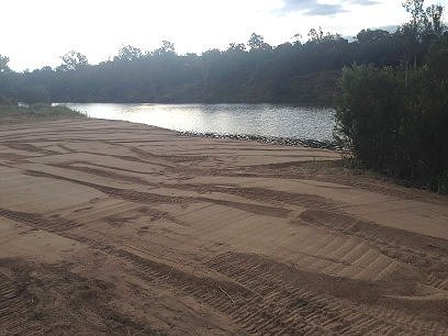 Driveway construction front